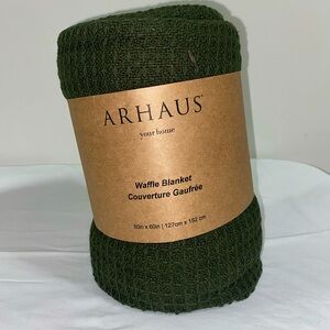arhaus waffle blanket
